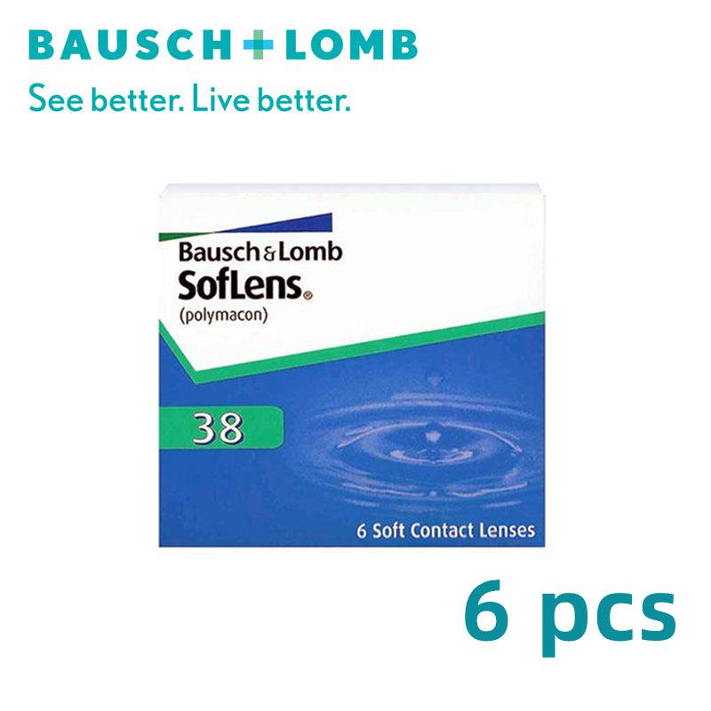 Bausch & Lomb Soflens 38 Monthly Clear Contact Lenses 6pcs