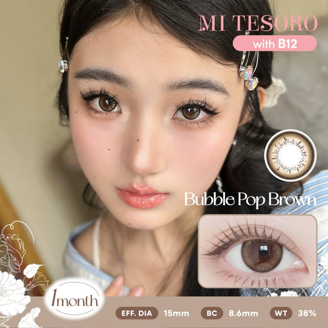 Bubble Pop Brown-Mi Tesoro Monthly Color Con 2pcs