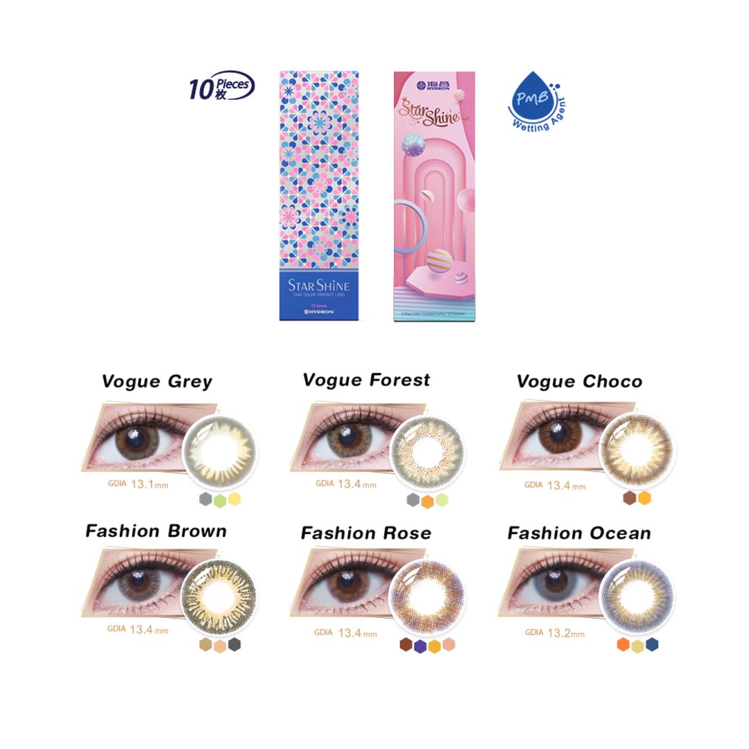 Fashion Ocean-Star Shine 1 Day Color Contact Lenses 10pcs