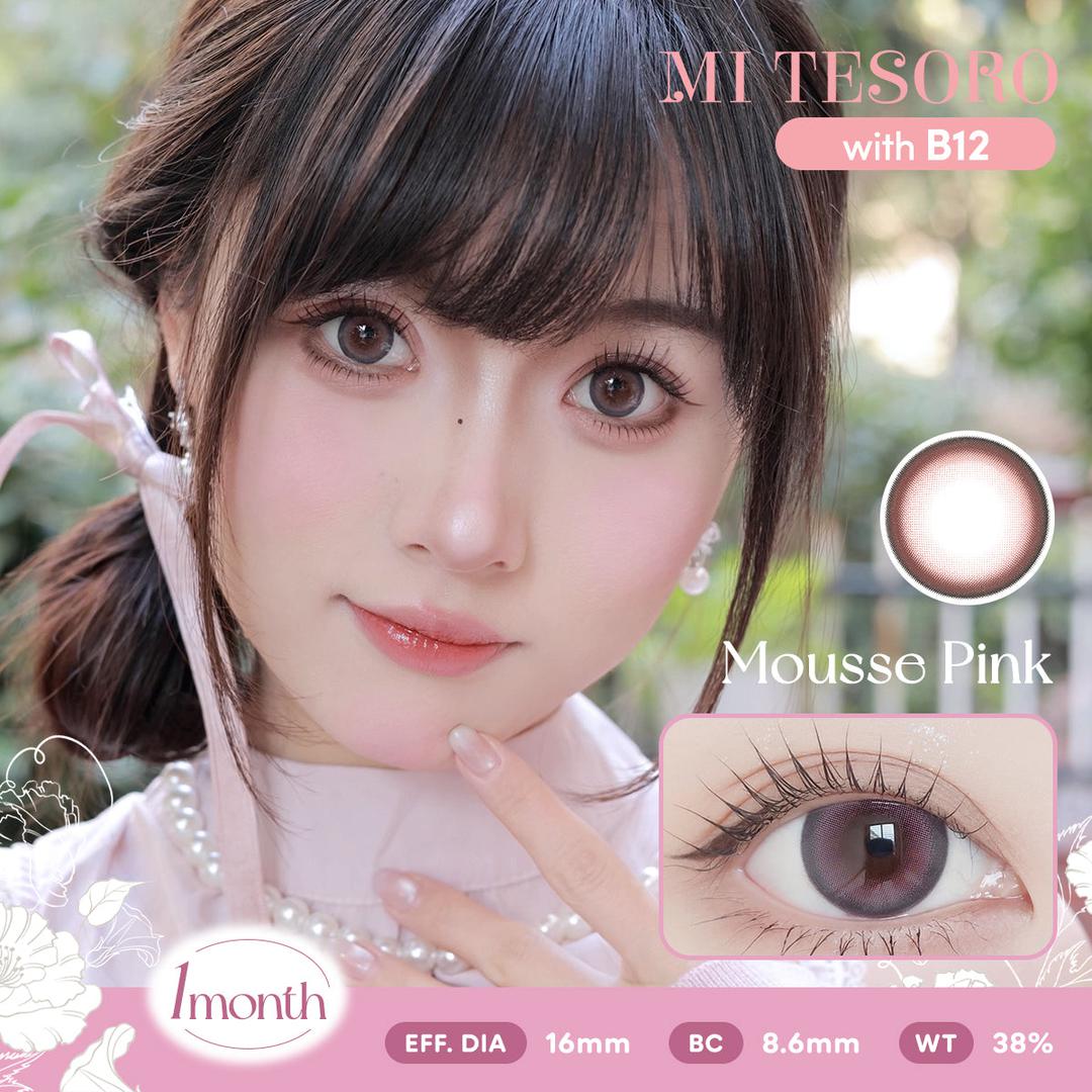 Mousse Pink-Mi Tesoro Monthly Color Con 2pcs