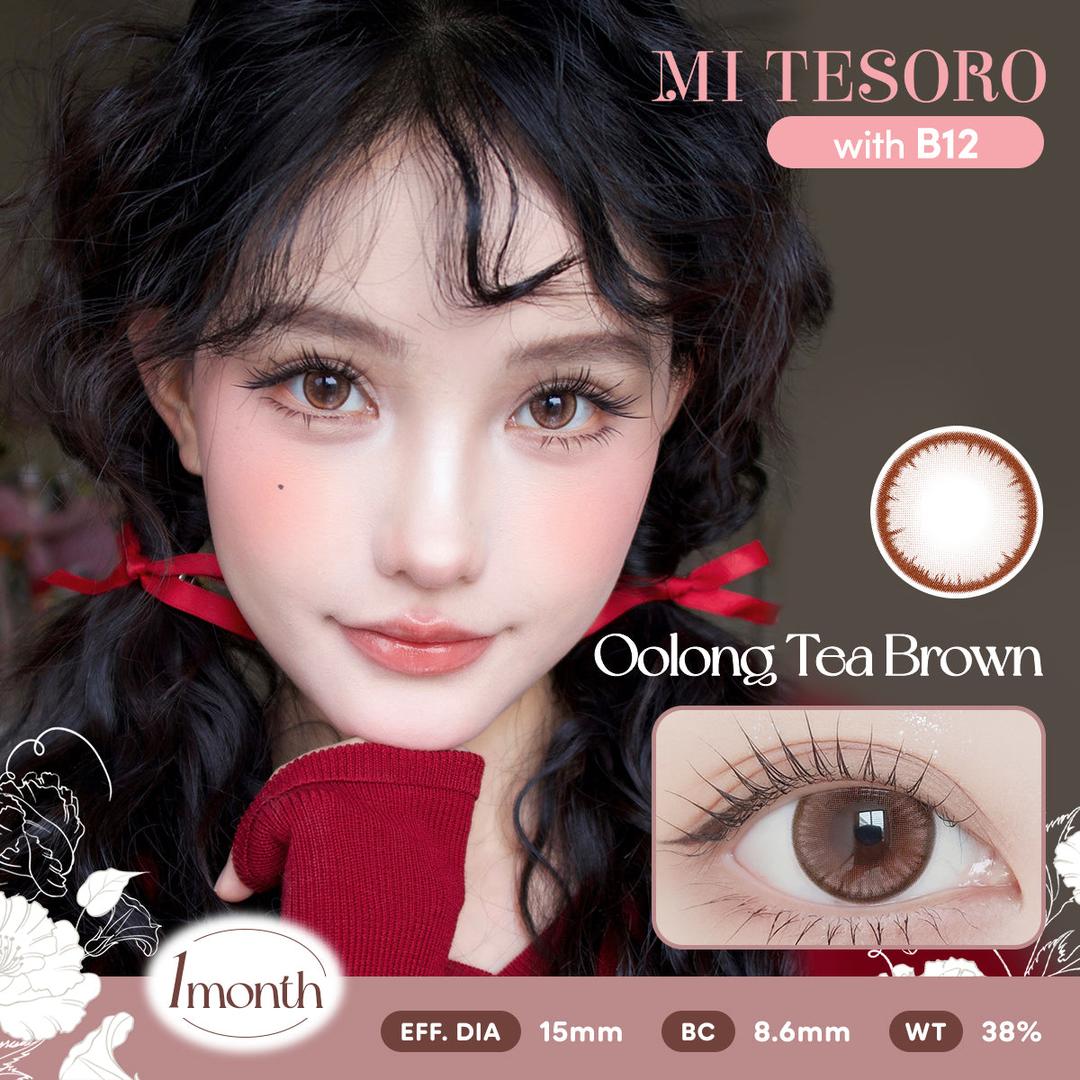 Oolong Tea Brown-Mi Tesoro Monthly Color Con 2pcs