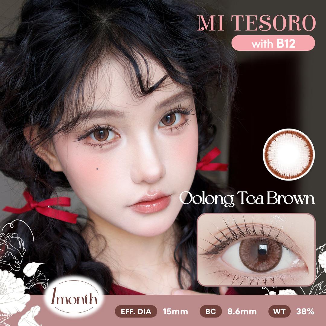 Oolong Tea Brown-Mi Tesoro Monthly Color Con 2pcs