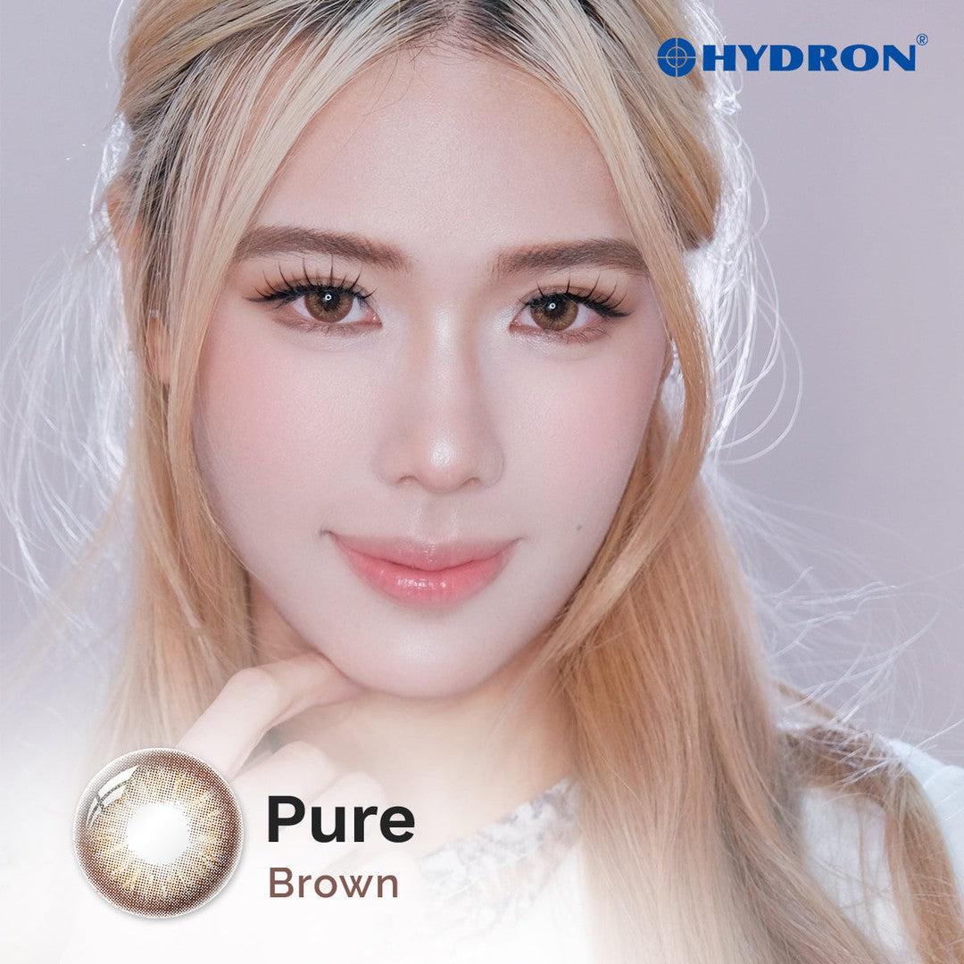 Pure Brown-Pure Plus Silicone Hydrogel 1 Day Color Contact Lens 10pcs