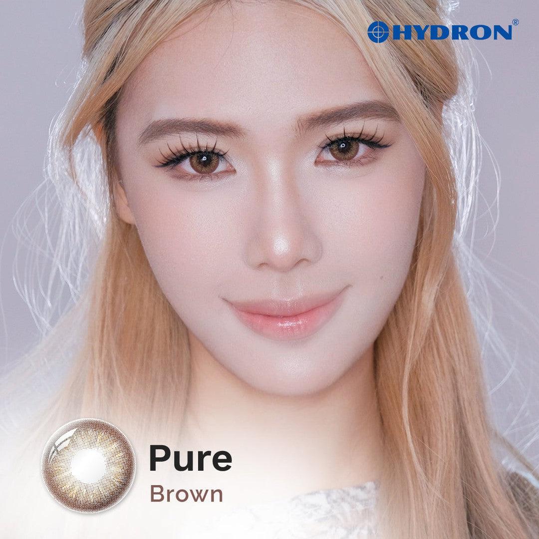 Pure Brown-Pure Plus Silicone Hydrogel 1 Day Color Contact Lens 10pcs