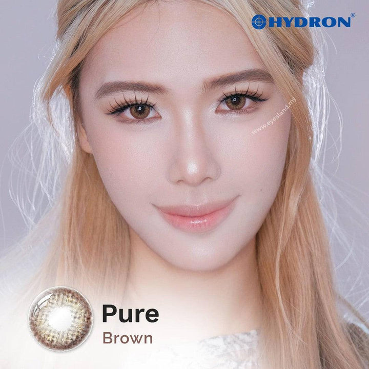 Pure Brown-Pure Plus Silicone Hydrogel 1 Day Color Contact Lens 10pcs