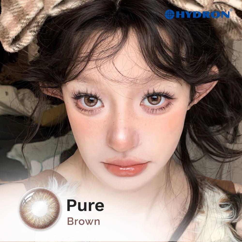 Pure Brown-Pure Plus Silicone Hydrogel 1 Day Color Contact Lens 10pcs