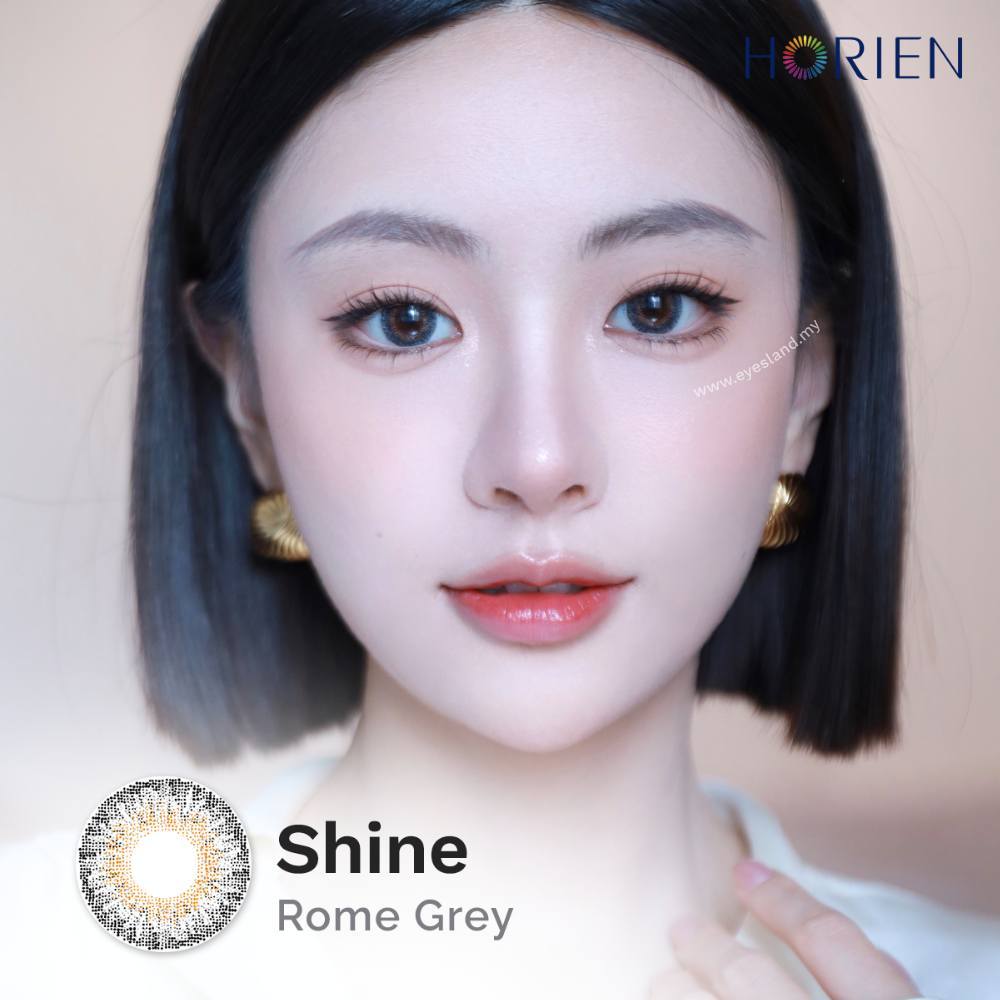 Shine Rome Grey-Eye Secret 38% 3 Month Color Lens 2pcs