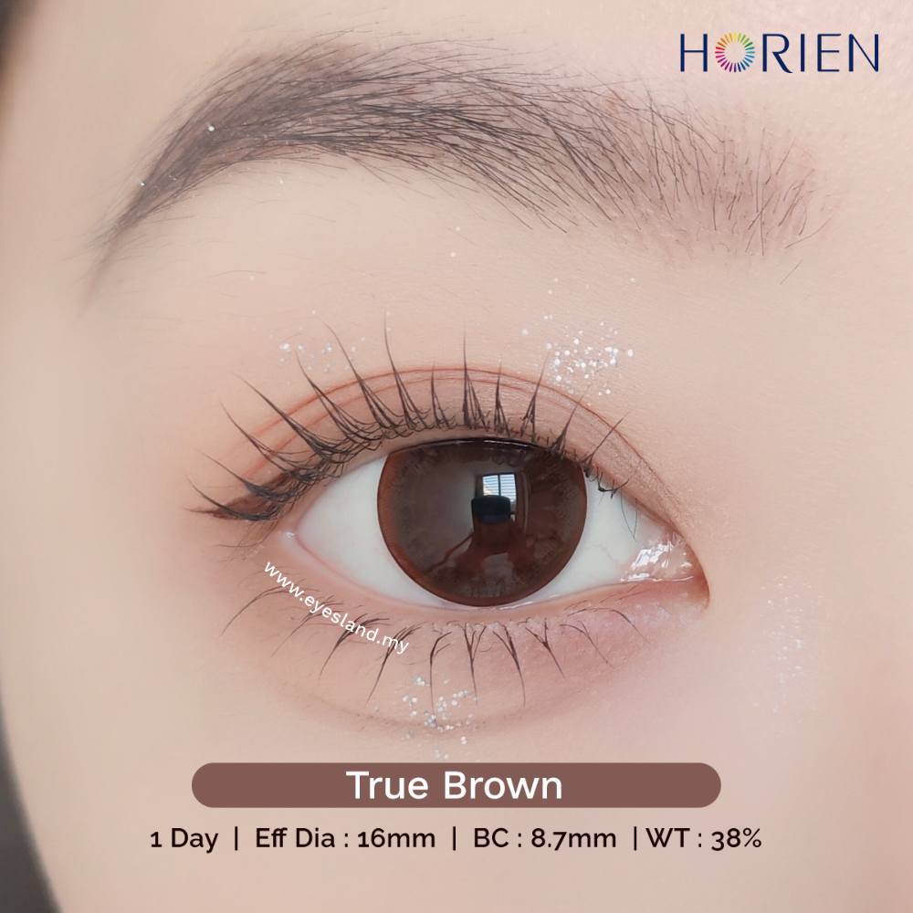 True Brown-Eye Secret 38% 1 Day Color Lenses 10pcs